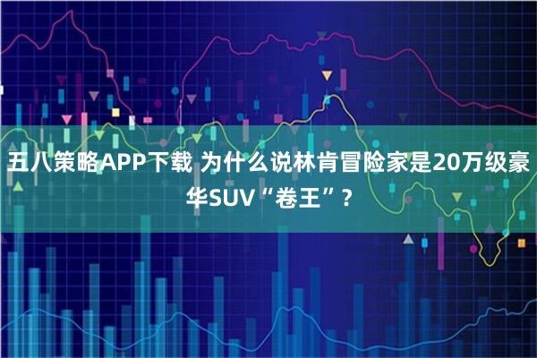 五八策略APP下载 为什么说林肯冒险家是20万级豪华SUV“卷王”？