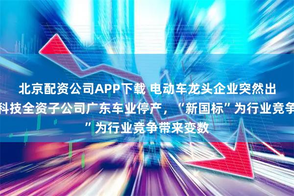 北京配资公司APP下载 电动车龙头企业突然出手！爱玛科技全资子公司广东车业停产，“新国标”为行业竞争带来变数